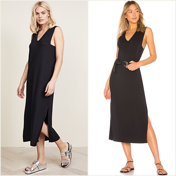 rag & bone Dresses & Skirts - Rag & Bone Black Phoenix V Neck Tee Dress Sz M
